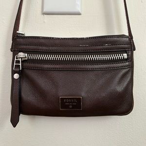 Brown Leather Fossil Crossbody
